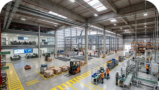 Ambiente industrial em processo de adequação e expansão